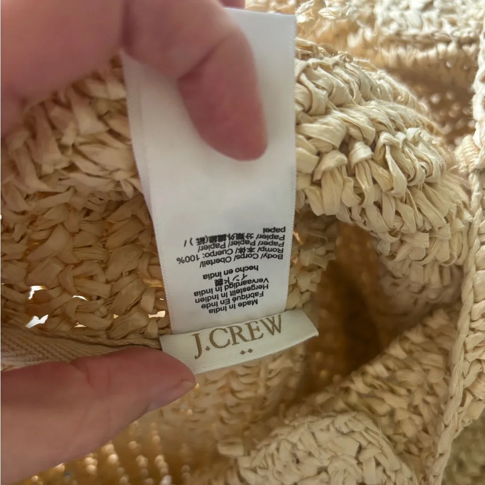 Jcrew Raffia Tote Bag - Picture 3 of 5